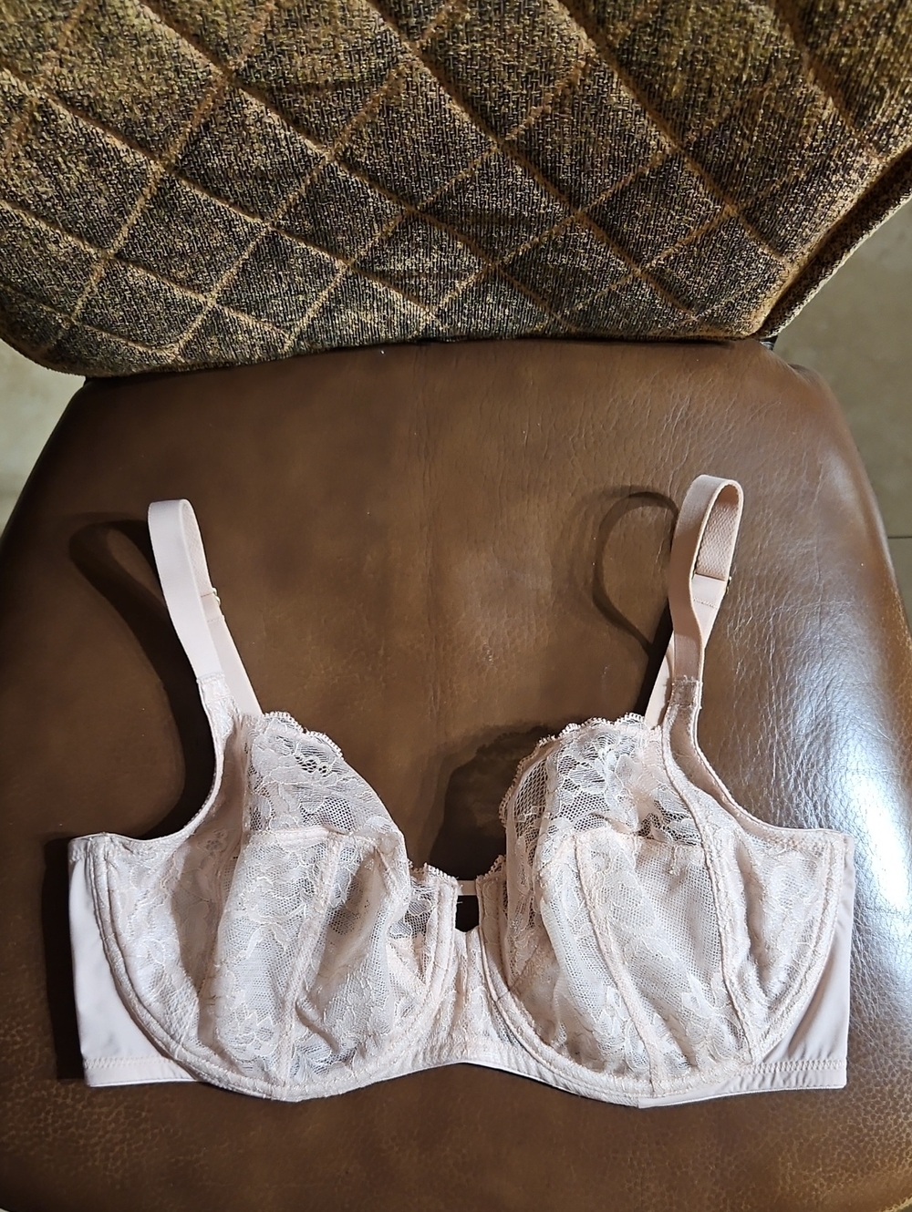 Natori Statement Full Fit T-Shirt Unlined Underwire Floral Lace Bra Full Figure
